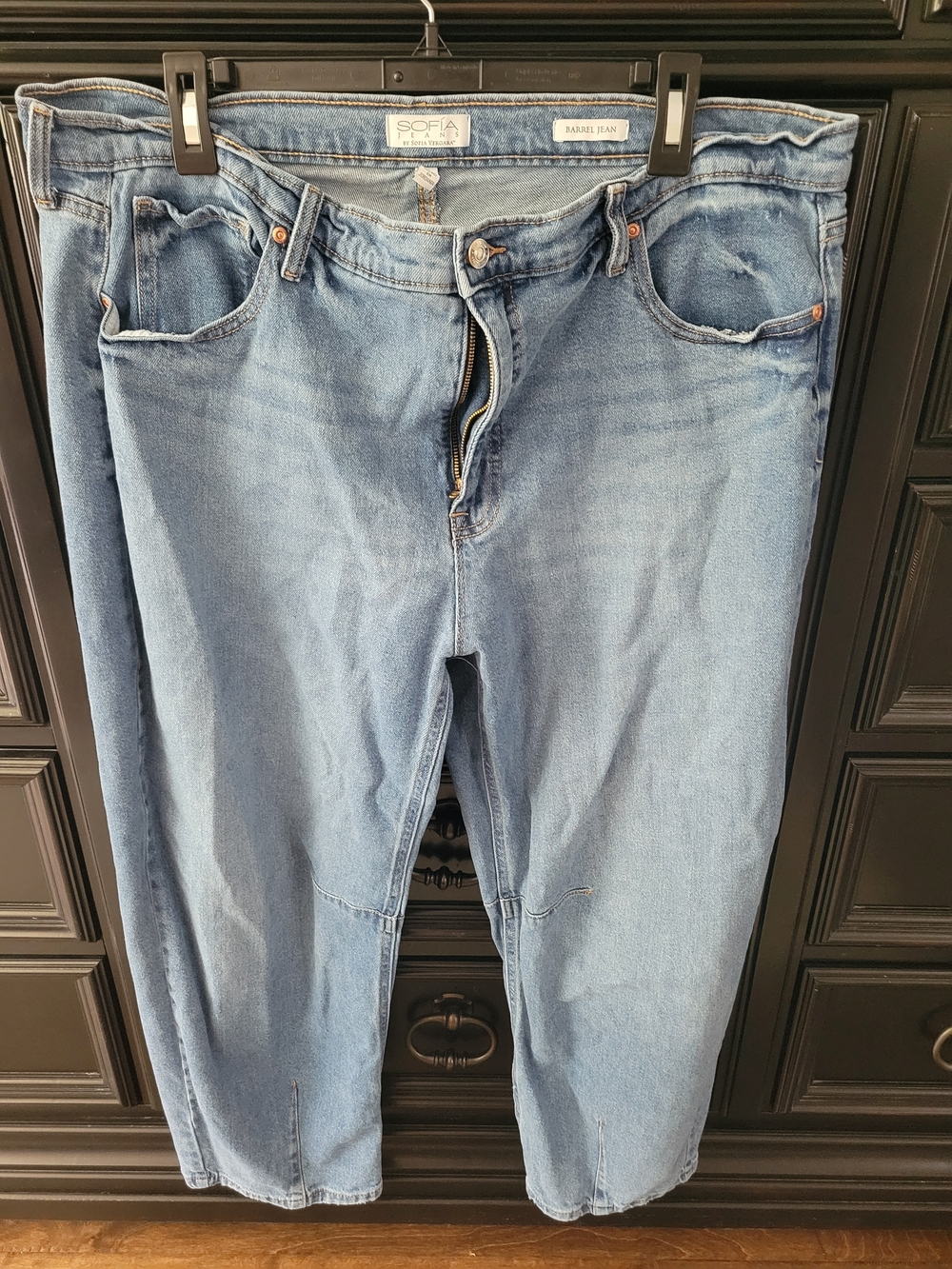 sofia by sofia vergara Light Wash Women's Barrel Jeans